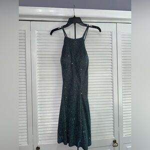 Betsy and Adam Women’s Teal Shimmer Dress Mini